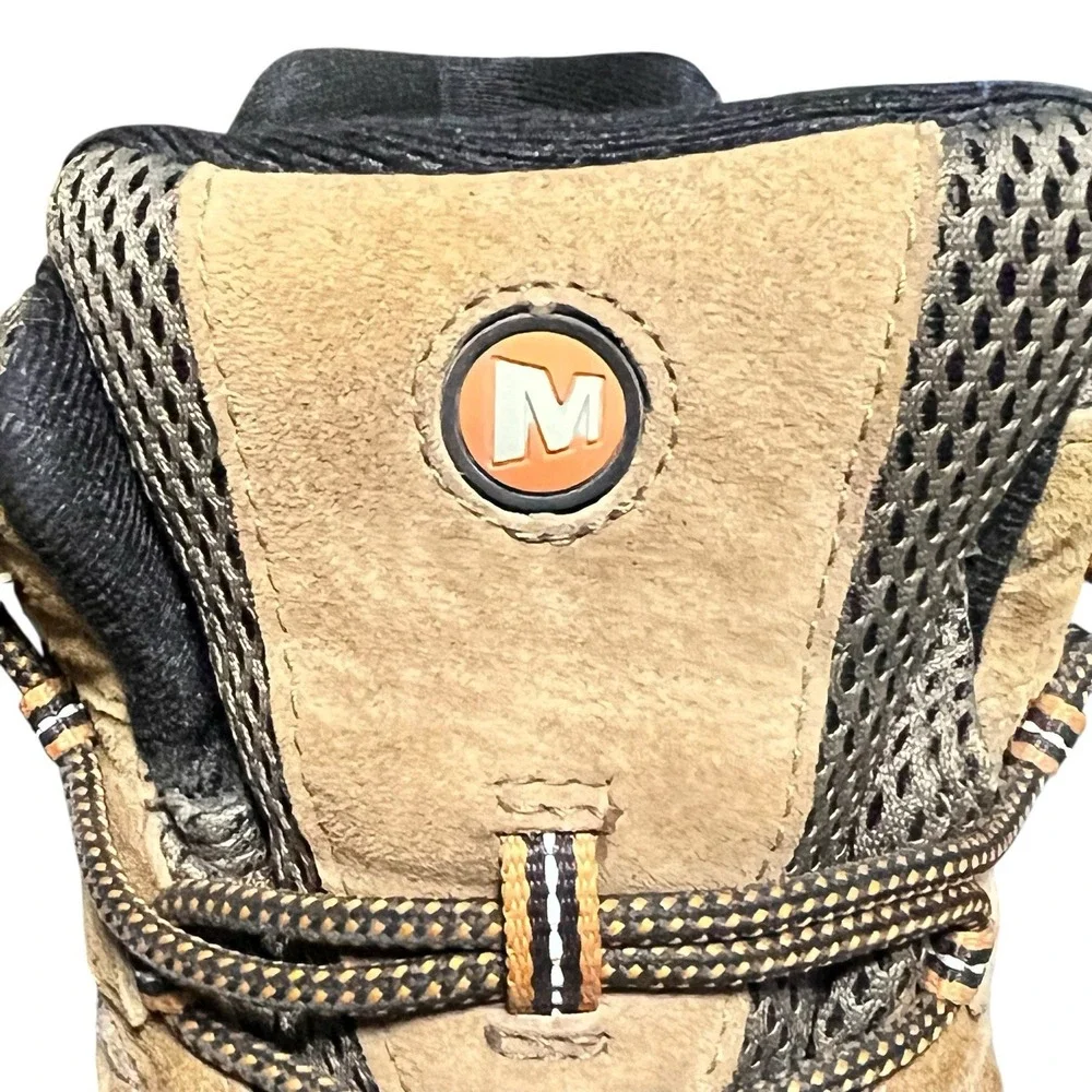 Merrell Men's Moab 2 Mid Hiking Boots Mens 14 Brown Earth Vibram Sole READ
